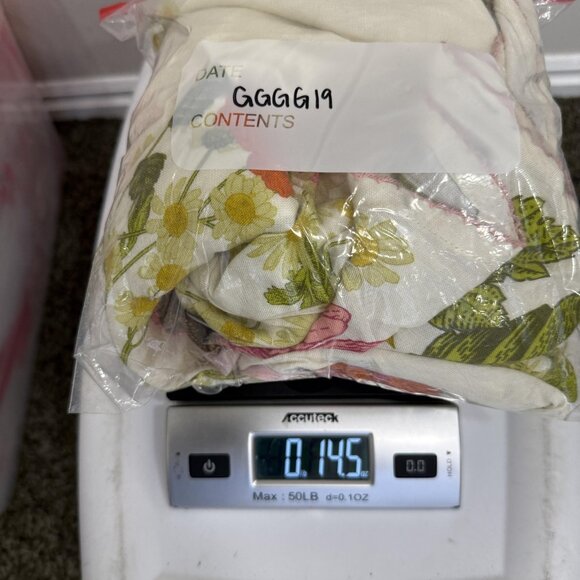 Elizabeth James The Label Annalisa Dress Womens Large White Floral Maxi Sundress - Picture 11 of 11